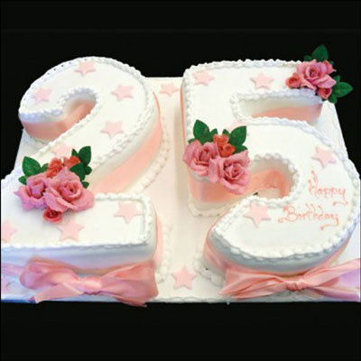 "Number 25 Vanilla cake - 6kgs - Click here to View more details about this Product